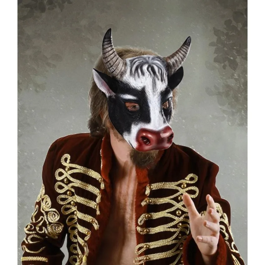 Cosplay Prop Foam - Máscara de cabeza de vaca de
