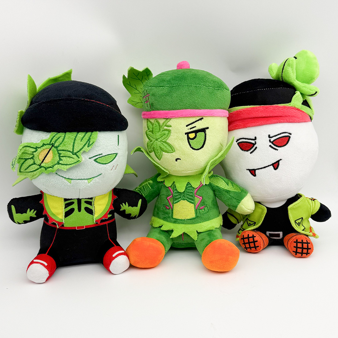 Cosplay Plushie Prop - Juego divertido de rábanos verdes, peluches