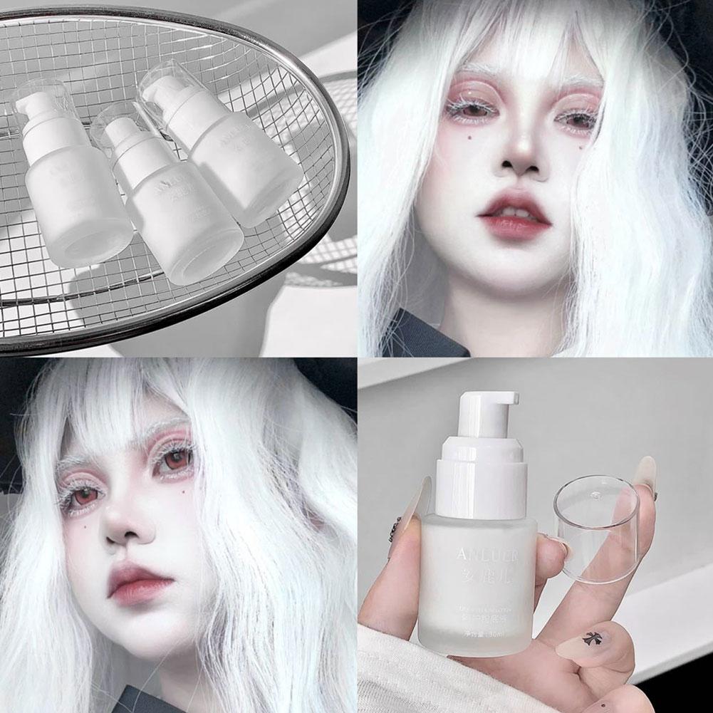 Cosplay Prop Primer - Base de Maquillaje Líquida Blanca Mate,