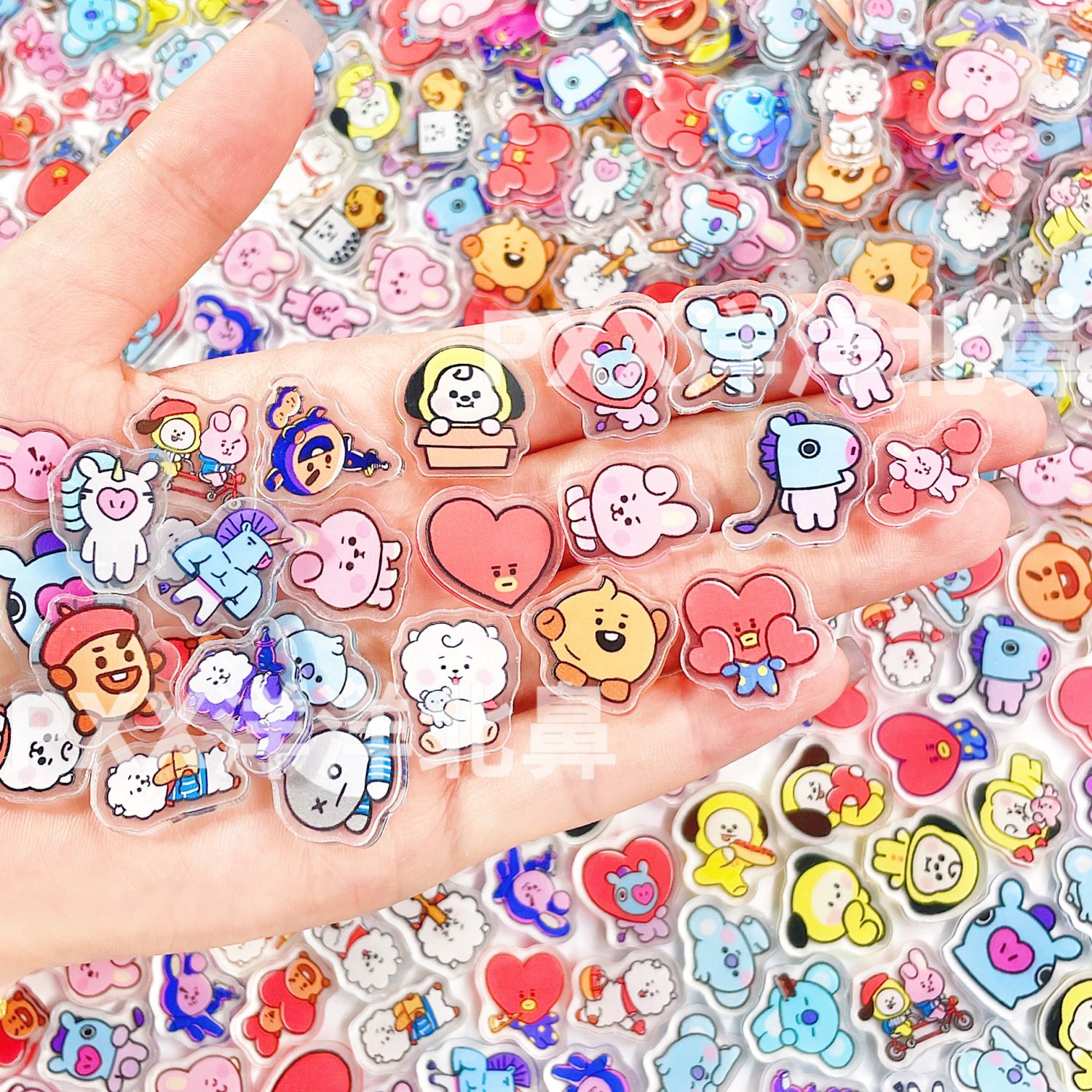 Cosplay Prop Diy - 100 piezas BT21 BTS de acrílico