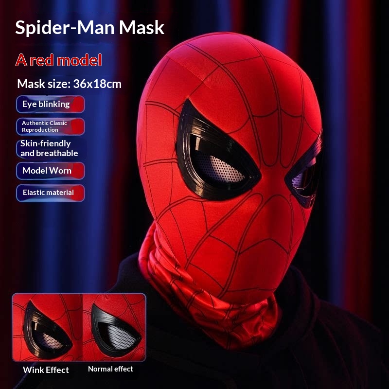 Máscara de Spider-Man con Ojos - Cosplay Prop Display reseña y precio