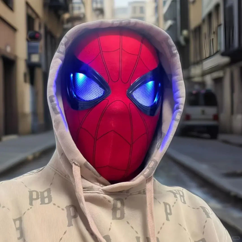 Máscara de Spider-Man con Ojos - Cosplay Prop Display reseña y precio