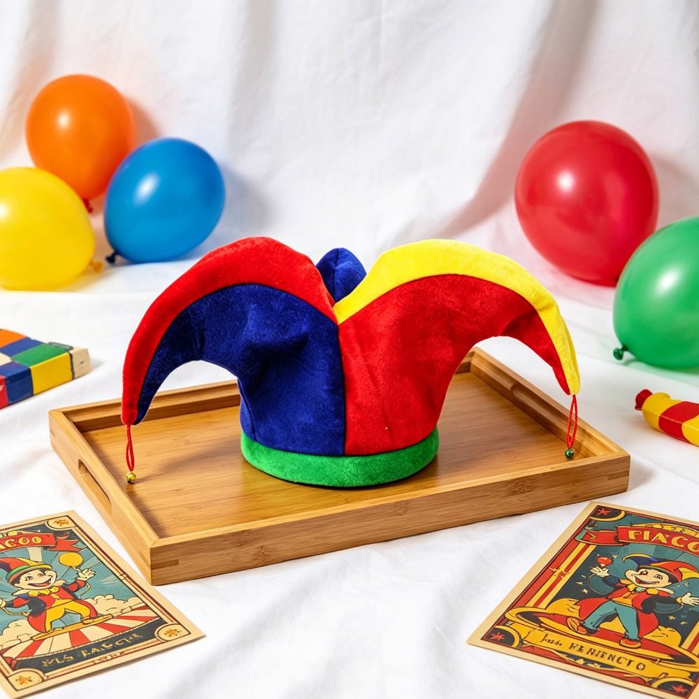 Gorro de Payaso Multicolor con - Cosplay Prop Patterns reseña y precio