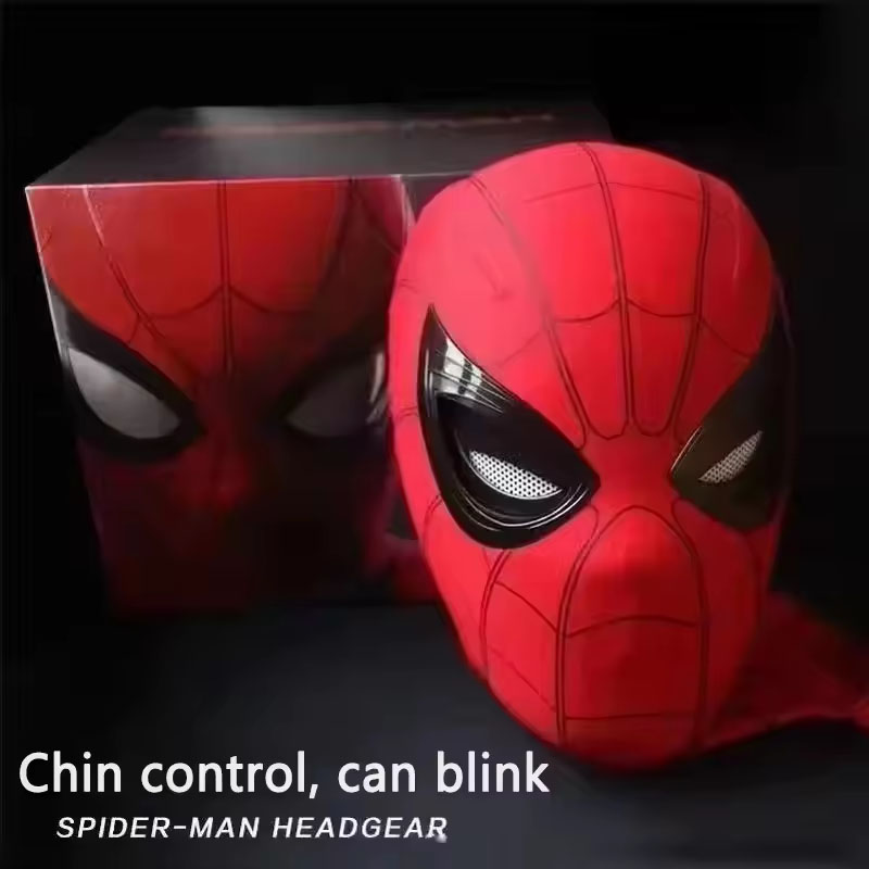 Máscara de Spider-Man con Ojos - Cosplay Prop Display reseña y precio