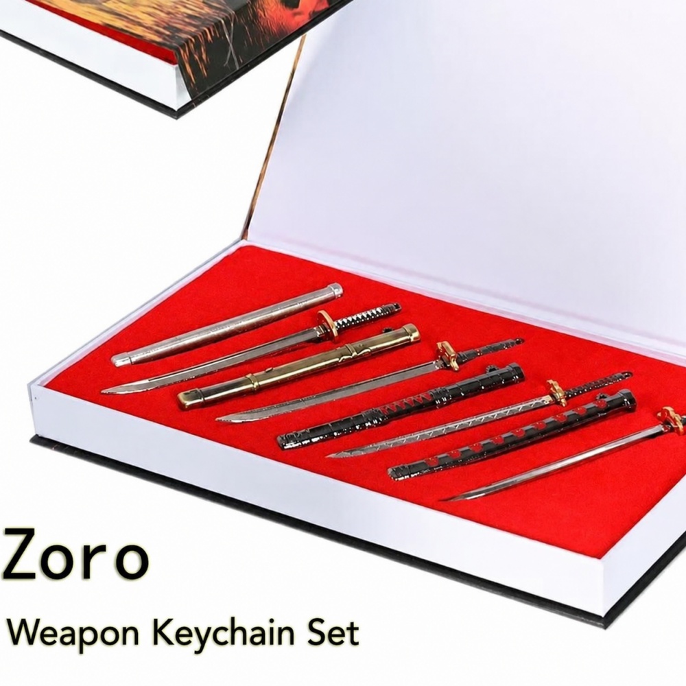 Set de Llaveros de Anime One P - Cosplay Prop Katana reseña y precio