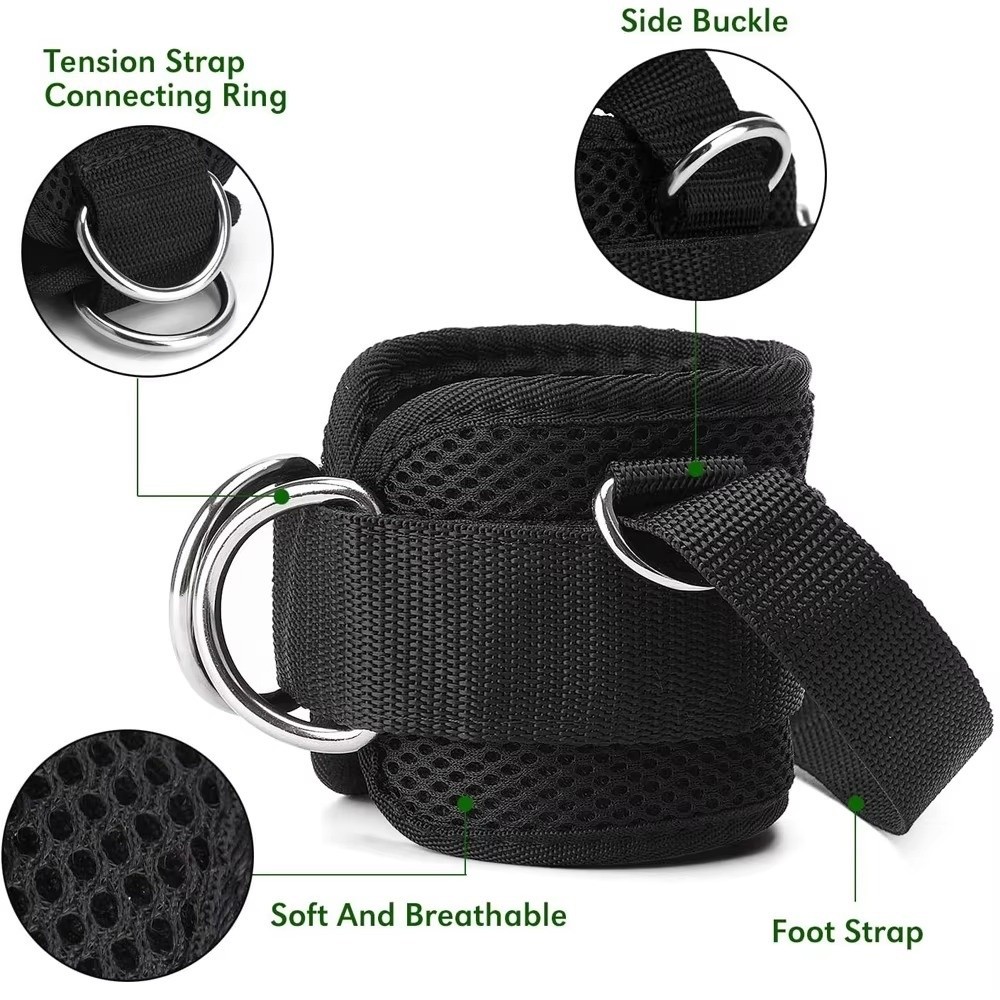 Correas de tobillo para gimnas - D Ring Strap reseña y precio
