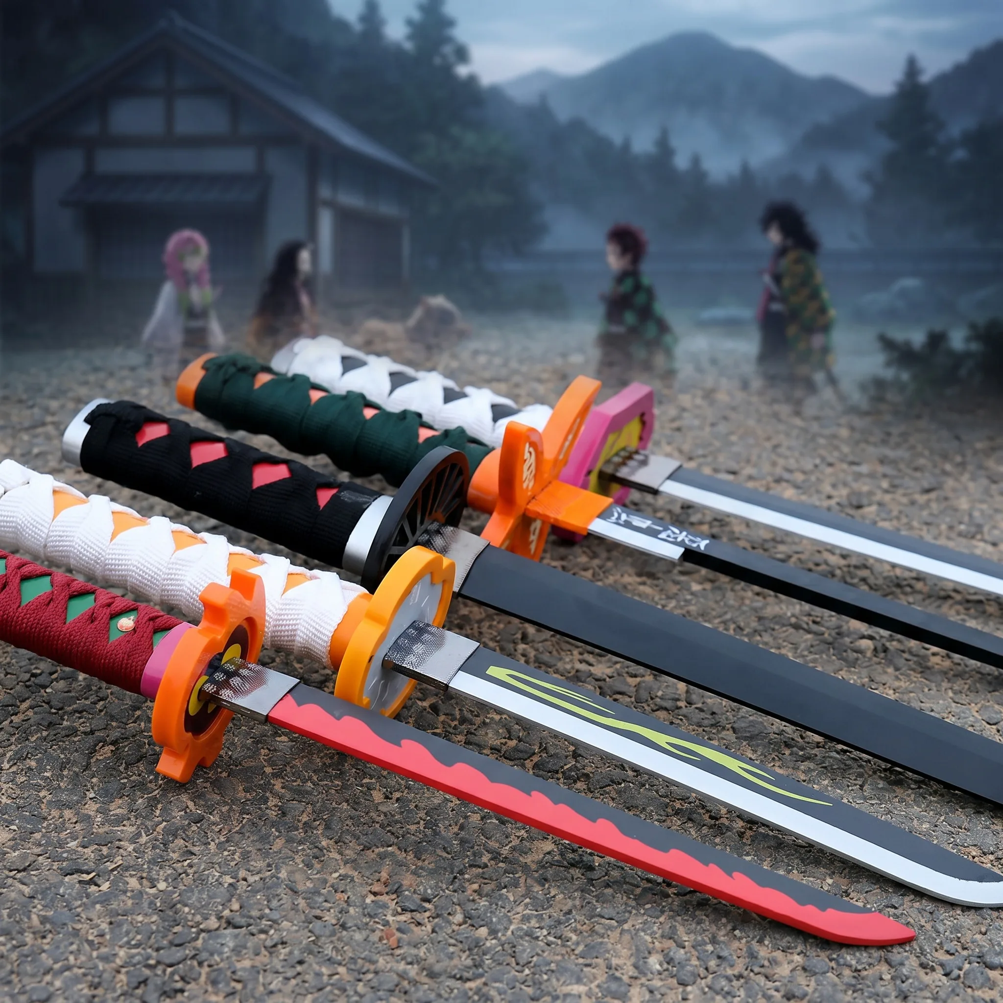 Espada de Anime Demon Slayer d - Cosplay Prop Display reseña y precio