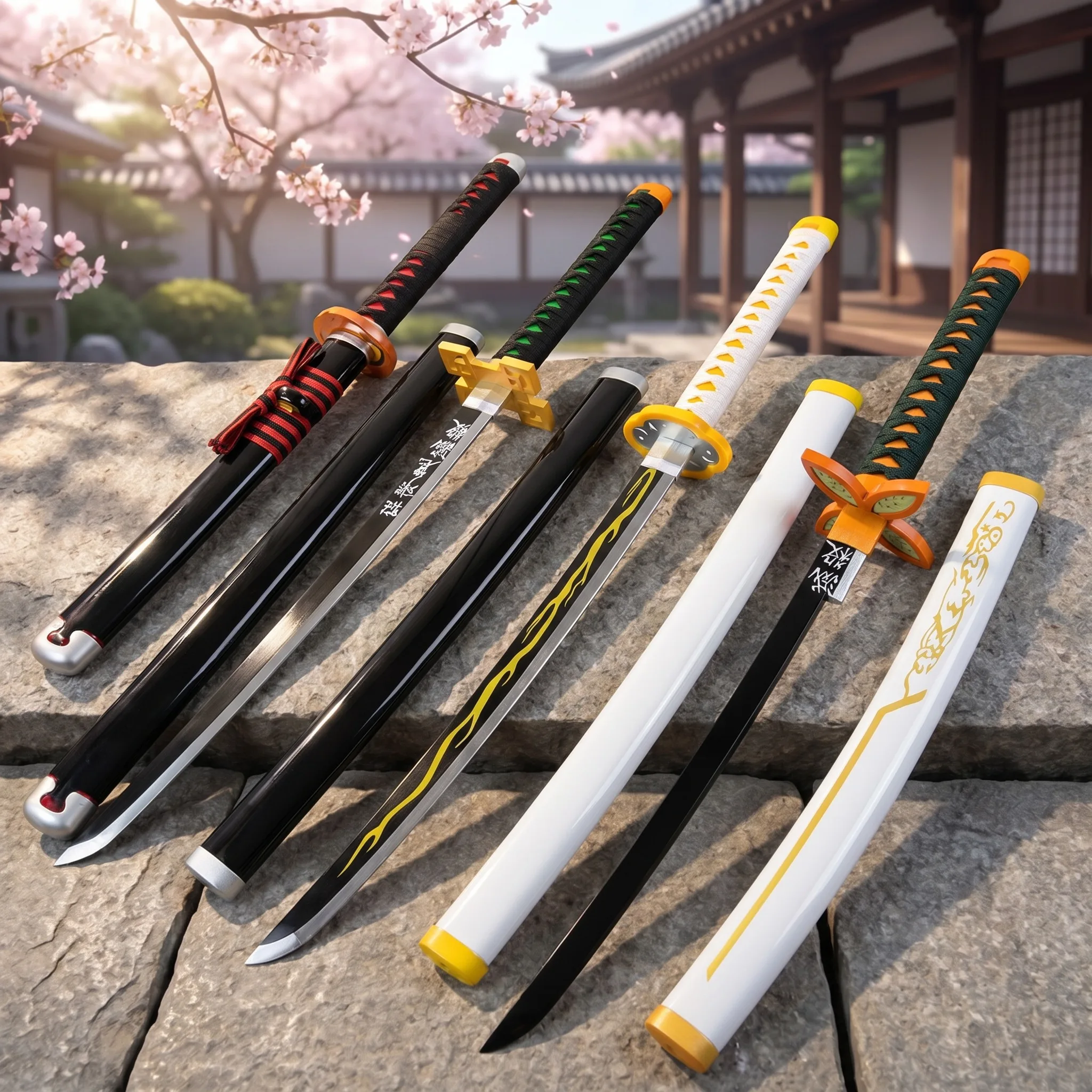 Espada de Anime Demon Slayer d - Cosplay Prop Display reseña y precio