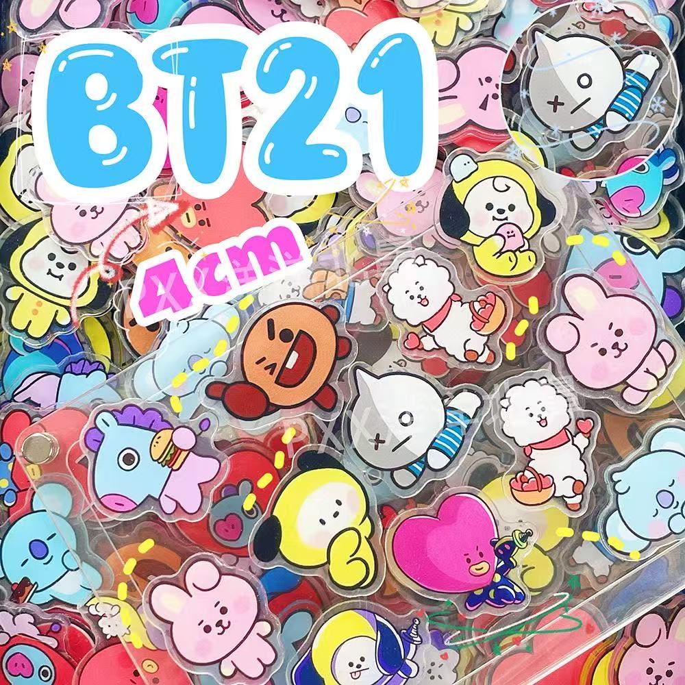100 piezas BT21 BTS de acrílic - Cosplay Prop Diy reseña y precio